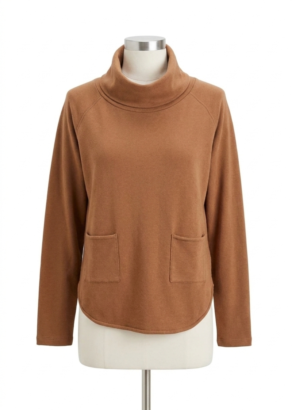 NEW FDJ cowl neck sweater in bronze